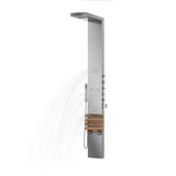 Pulse Showerspas Matte Brushed Stainless Steel Shower Panel - Oahu Showerspa 1035