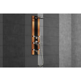 Pulse Showerspas Black Glass Shower Panel - Rio Showerspa -1049B-BN