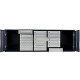 Chery Industrial 10ft Storage Cabinet with Workbench 18 Drawers & 2 Cabinets