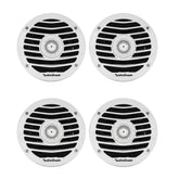 Rockford Fosgate Punch Marine 6.5 Inch 170W 2 Way Boat Coaxial Speakers 4 Pack - 121635