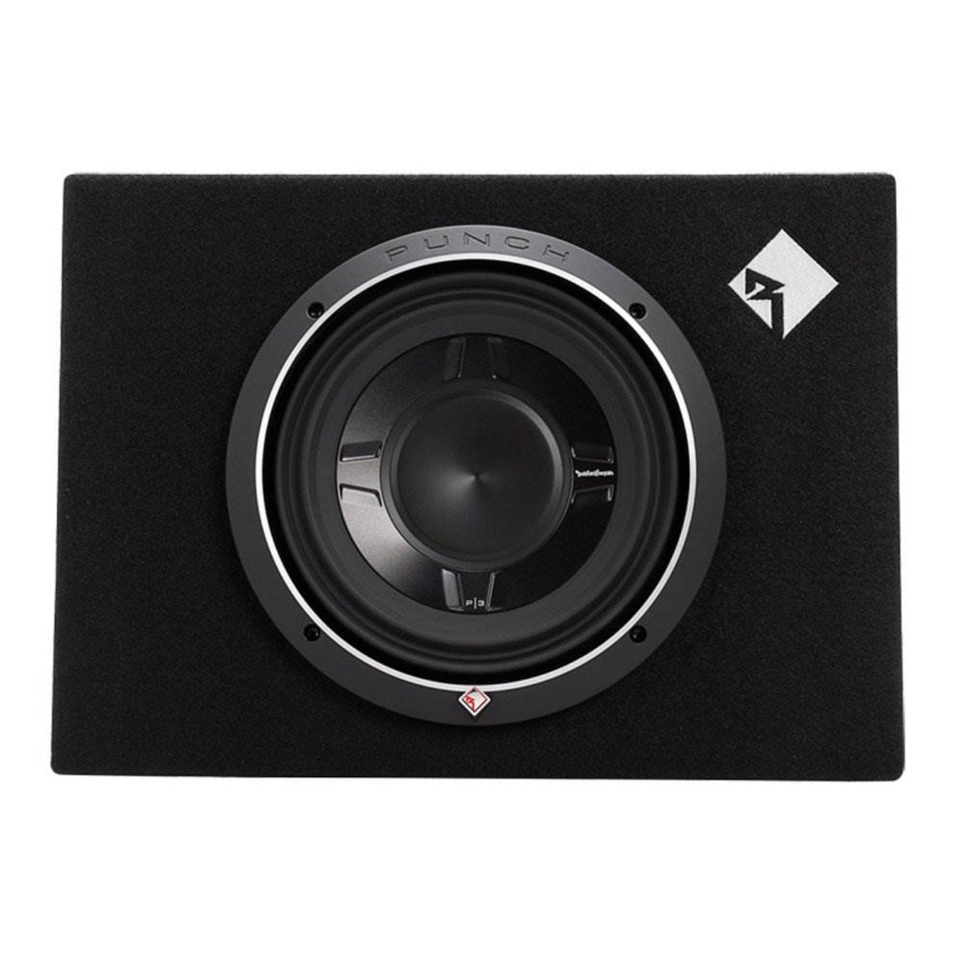 Rockford Fosgate 600W Punch Single 10 Inch Shallow Subwoofer Enclosure 2 Pack - 123446