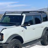 BadAss Tents Ford 2021-22 NEW Bronco - 4 Door Full Roof Rack w/ Black Cross Bars-V2 - 1401-0401