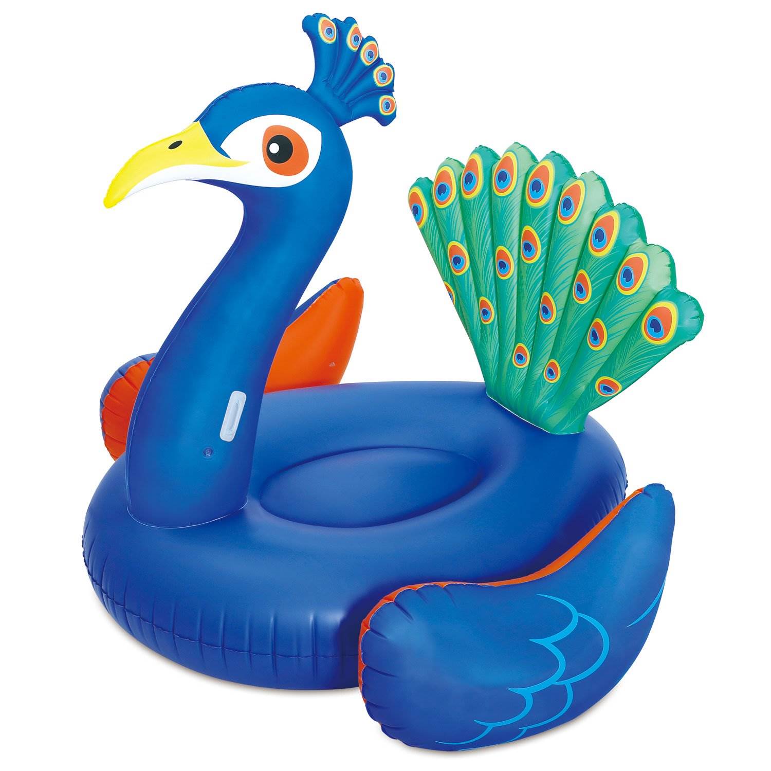 Summer Waves 32ft x 16ft x 52in Pool Set + Pink Flamingo, Peacock and Swan Floats - 143227