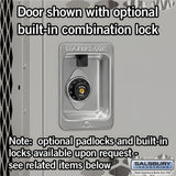 Salsbury 15" Wide Double Tier Vented Metal Locker - 1 Wide - 82165GY-U