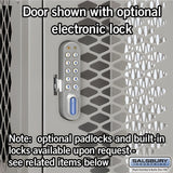 Salsbury 15" Wide Four Tier Vented Metal Locker - 1 Wide - 84168GY-U