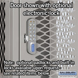 Salsbury 15" Wide Four Tier Vented Metal Locker - 3 Wide - 84368GY-A