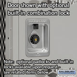 Salsbury 15" Wide Single Tier Vented Metal Locker - 1 Wide - 81165GY-U