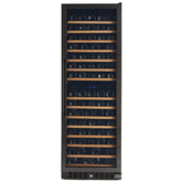 166 Bottle Black Stainless Wine Refrigerator, Dual Zone - Backyard Provider