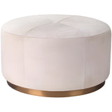 Jamie Young Thackeray Round Pouf, Large -D. 20THAC-LGWH