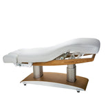 Silver Fox Luna H 59 Plus Wooden Electric Massage Table / Facial Bed, White - 2259