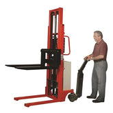 Wesco Industrial Products 2,200 lb. Power Drive Fork Stacker with 98 1/4" Lift Height 272943