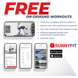 Sunny Health & Fitness Performance Treadmill with Auto Incline