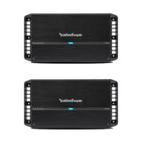 Rockford Fosgate P1000X5 Punch 1,000W Class BD 5 Channel Car Amplifier (2 Pack) - 194051