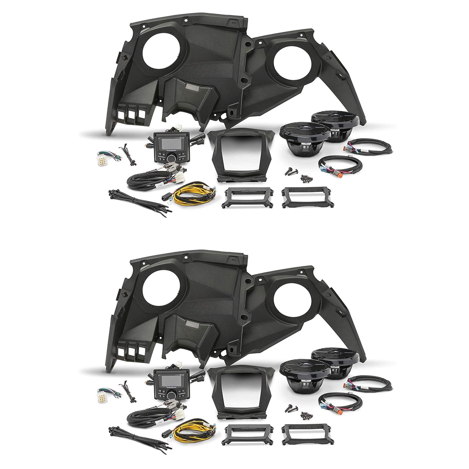 Rockford Fosgate Stereo w/ Front Speaker Kit for Maverick X, 2017-19 2 Pack - 194040