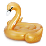 Summer Waves Round 24 Foot Frame Pool w/ Jumbo Flamingo, Swan, Peacock Floats - 143332
