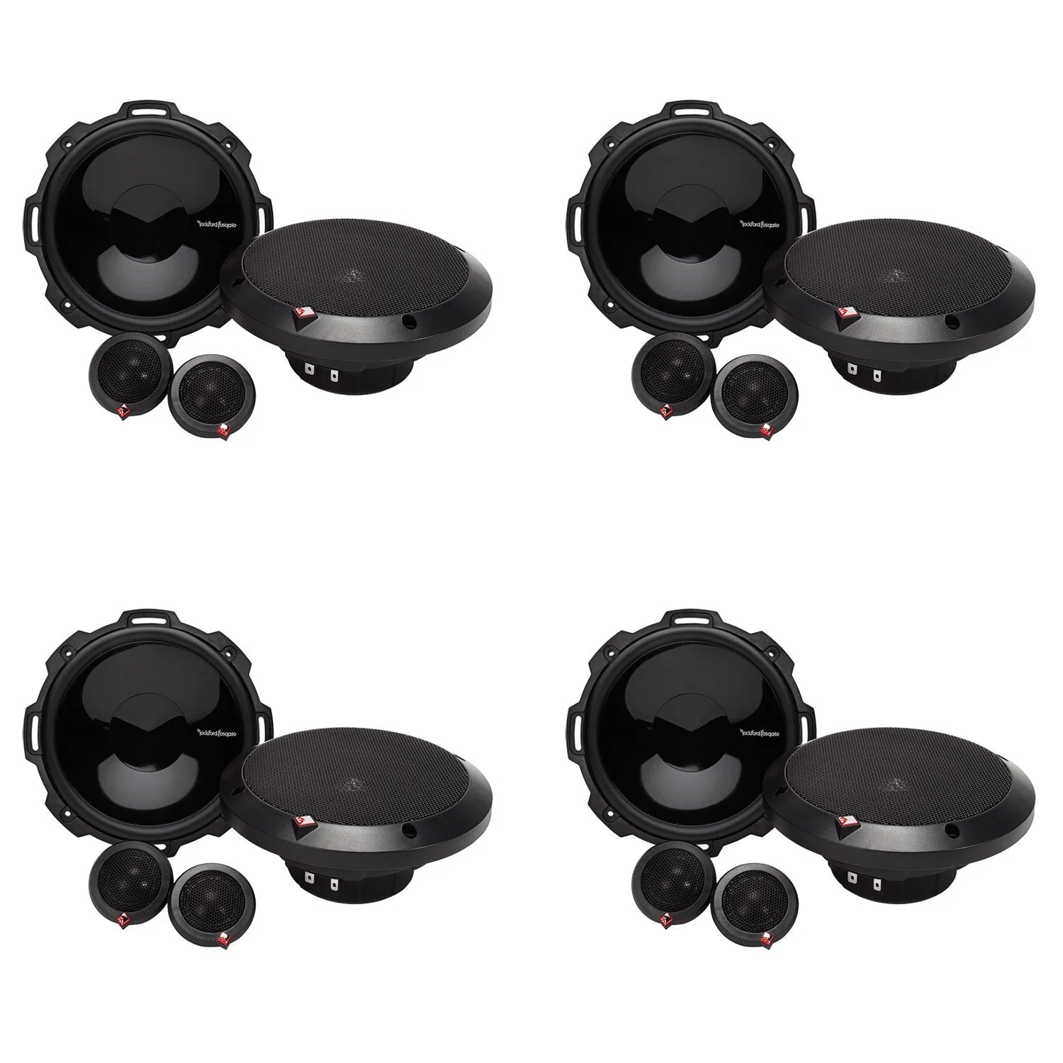 2 Rockford Fosgate 6.75 120W 2-Way Car Audio Component Speakers System 4 Pack - 194049