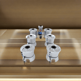 Alien Hydroponics 6 Pot 2 Row V-System RDWC