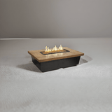 American Fyre Designs Reclaimed Wood Contempo Rectangle Fire Table - 783-BA-FO-M4NC