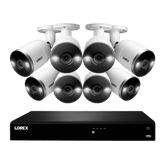 Lorex 16-Channel 4K Ultra HD Fusion NVR IP System with 8 Smart Deterrence Cameras Security Surveillance System New N4K3SD-168WB