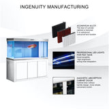 Aqua Dream 230 Gallon Tempered Glass Aquarium Silver Edition - AD-1760-WS