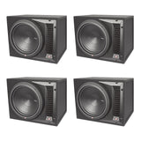 Rockford Fosgate Punch 12" 500W 4-Ohm Single Loaded Vented Enclosure (4 Pack) - 194498
