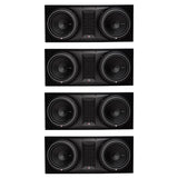 Rockford Fosgate 1000W Punch Dual P1 10 Inch Loaded Subwoofer Enclosure (4 Pack) - 194138