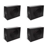 New Rockford Fosgate 12" 300 W Single Powered Subwoofer Sub Enclosure (4 Pack) - 193511