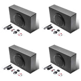 Rockford Fosgate P300-8P Punch 8" 300W Powered Ported Subwoofer System 4 Pack - 194927