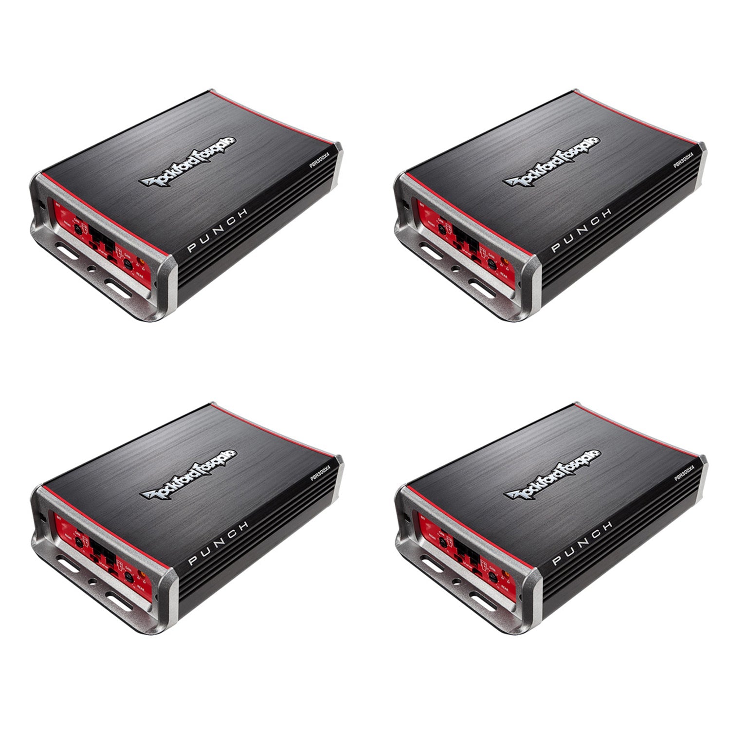 Rockford Fosgate PBR300X4 300W 4-Channel Amp for Compact Sub Systems 4 Pack - 195410