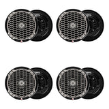 Rockford Fosgate Punch Marine 8" 200W 2Way Boat Full Range Speakers (4 Pack) - 194746