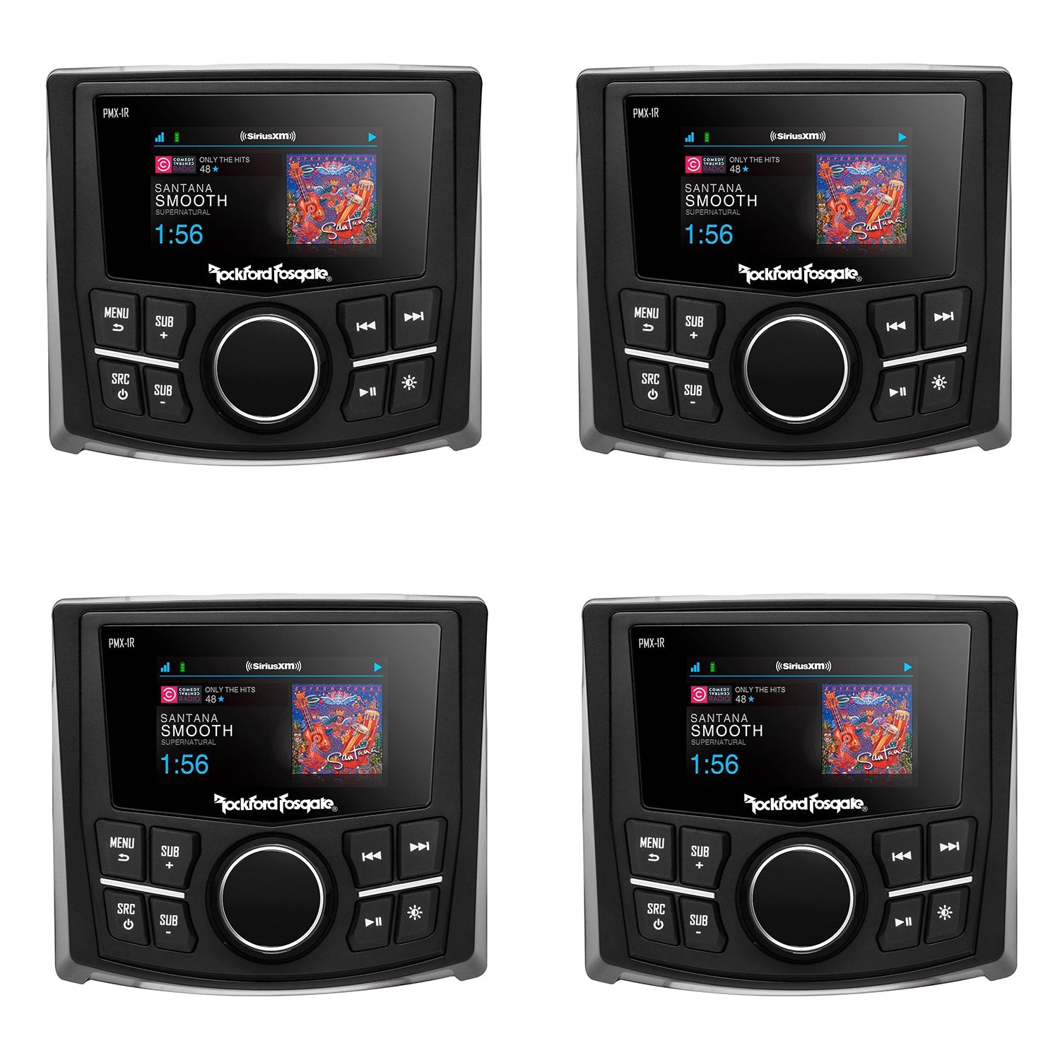 Rockford Fosgate PMX-1R Punch Marine Wired Remote Control 2.7 Inch 4 Pack - 194463