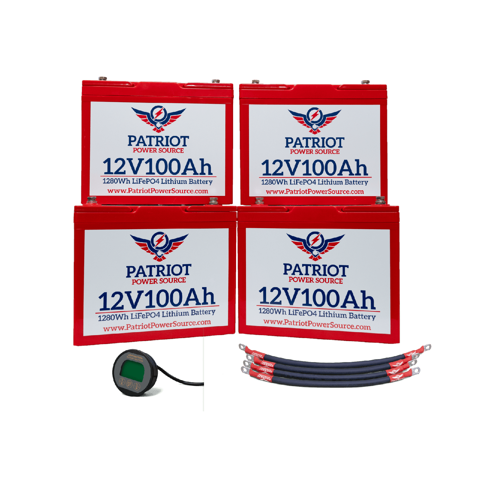 PATRIOT POWER 12V 400Ah/48V 100Ah BATTERY BUNDLE KIT for MARINE/RV