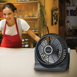 Lasko 10" Breeze Machine Pivoting Floor/Table Fan, 2 Speeds - 505