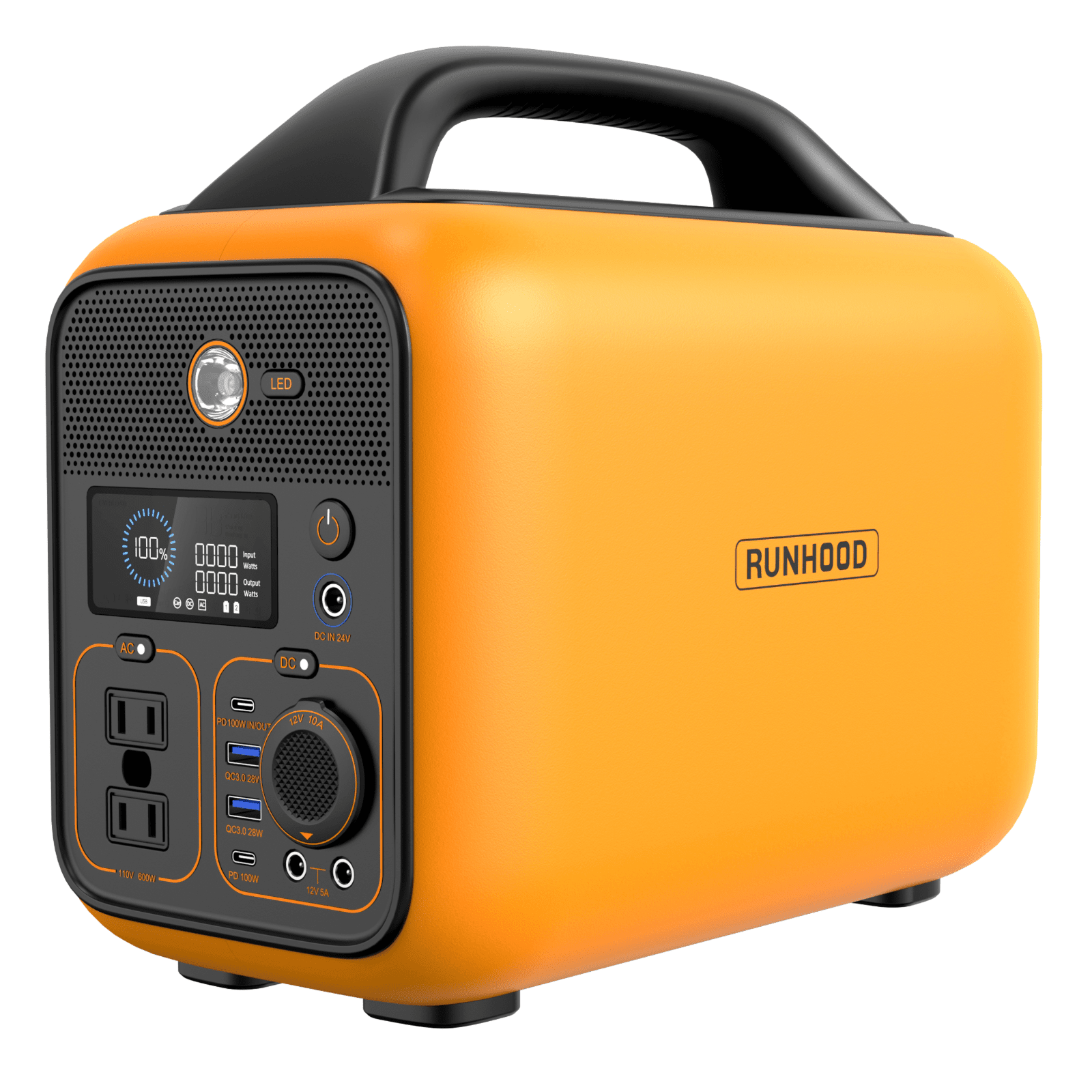 RALLYE 600 PRO 1296Wh/600W. Portable power station with 100W solar panel)PS-TSP-H4EAUS-US