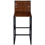 Butler Specialty Urban Brown Woven Leather Bar Stool - 5445344