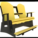 LuxCraft 5' Adirondack Balcony Glider - 5APBAGCHB