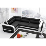Maxima House Sectional Sleeper Sofa AMBROSE Faux leather with storage - Left Corner - MIR044