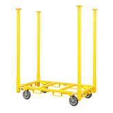 American Cart Warehouse Rack with 72 in legs and 8 in casters