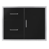 Wildfire 30x24 Access Door & Double Drawer Combo - WF-DDWCOMBO3024-BSS