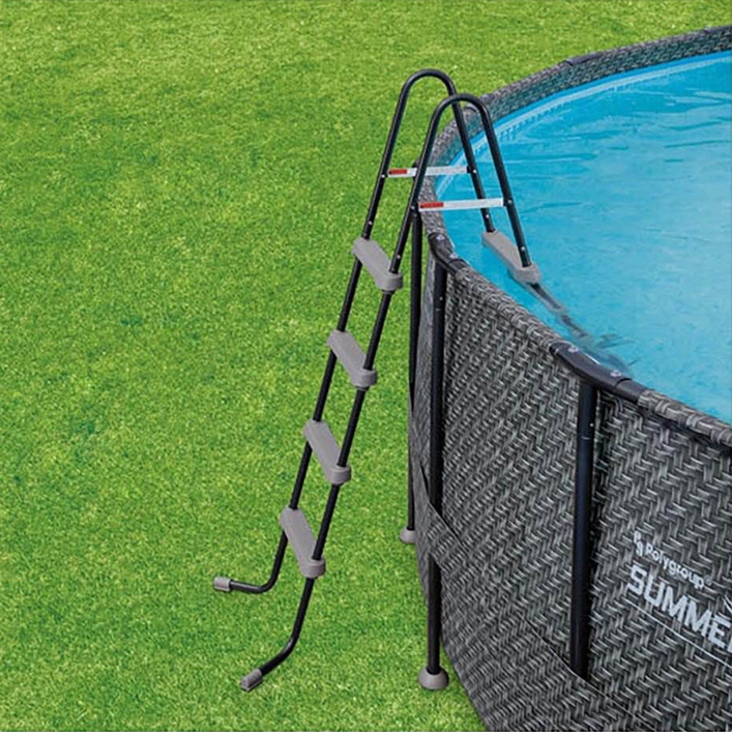 Summer Waves P4A01848B Elite 18ft x 48in Above Ground Frame Swimming Pool Set - 253212