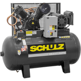 Schulz V-Series Air Compressor 7.5 HP 80 gal. 2-Stage 208-230V 3-Phase Horizontal New - 7580HV30X-3