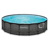 Summer Waves P4A01848B Elite 18ft x 48in Above Ground Frame Swimming Pool Set - 253211