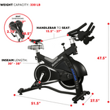 Sunny Health & Fitness Asuna Minotaur Magnetic Commercial Indoor Cycling Bike
