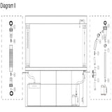 AQUA DREAM 175 GALLON TEMPERED GLASS AQUARIUM DARKWOOD-AD-1560-BW