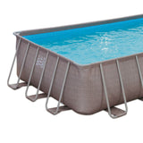 Summer Waves 24ft x 12ft x 52in Rectangle Above Ground Frame Swimming Pool Set - 252707