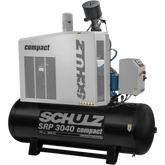 Schulz SRP-3040 Compact Air Compressor 40 HP 120 gal. 208-230V 3-Phase Horizontal New - 970.3233-S