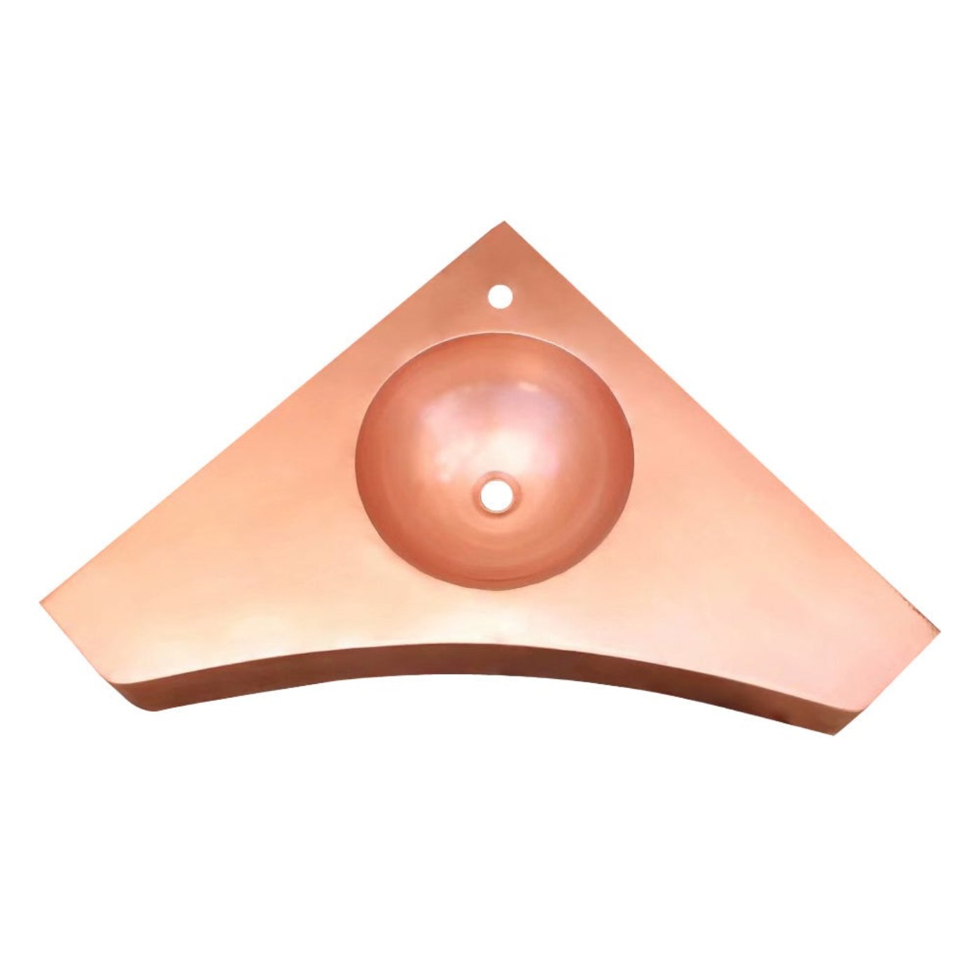 Akicon Custom Copper Corner Bathroom Sink - AKS215-C
