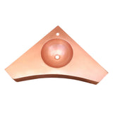 Akicon Custom Copper Corner Bathroom Sink - AKS215-C