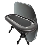 BBO The Rockwell Classic Mahogany 10 Person Poker Table with Armrests & Dining Top  2BBO-RW