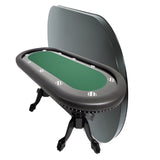 BBO The Rockwell Classic Mahogany 10 Person Poker Table with Armrests & Dining Top  2BBO-RW